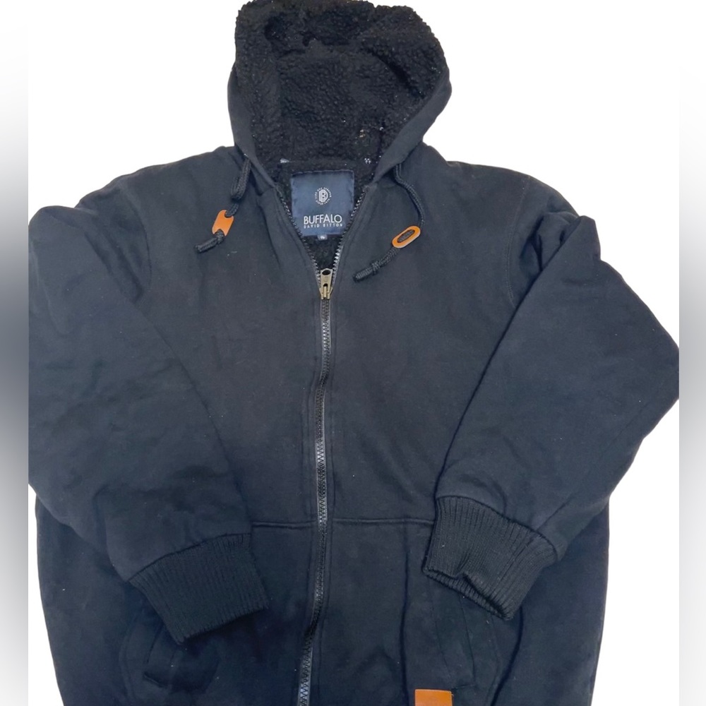 Buffalo David Bitton Men's Sherpa Lined Zip-Up Hoodie